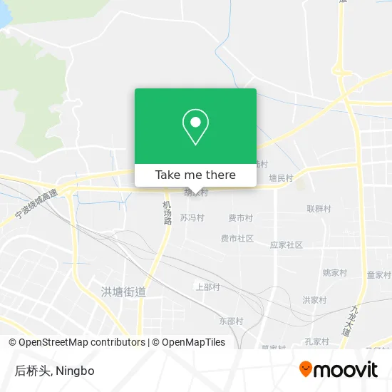 后桥头 map