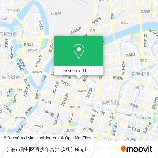 宁波市鄞州区青少年宫(吉庆街) map