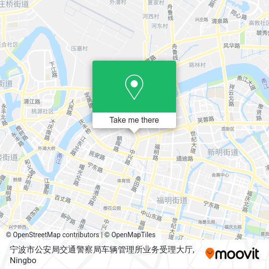 宁波市公安局交通警察局车辆管理所业务受理大厅 map