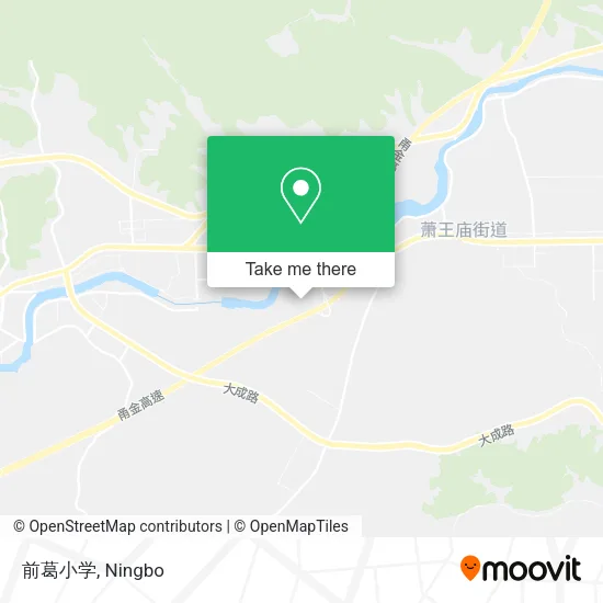 前葛小学 map
