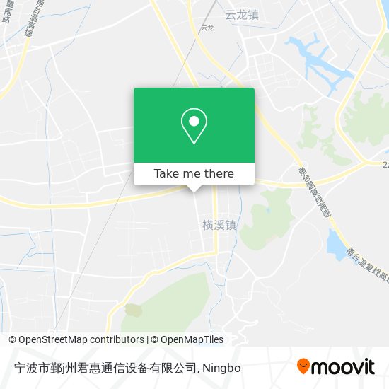 宁波市鄞j州君惠通信设备有限公司 map