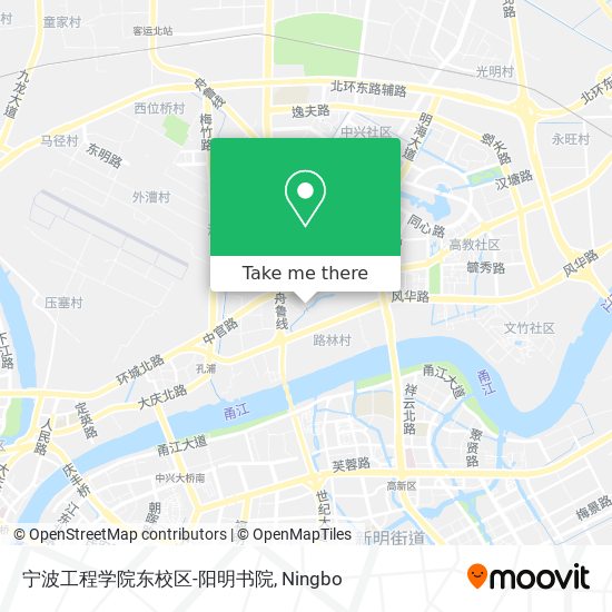 宁波工程学院东校区-阳明书院 map