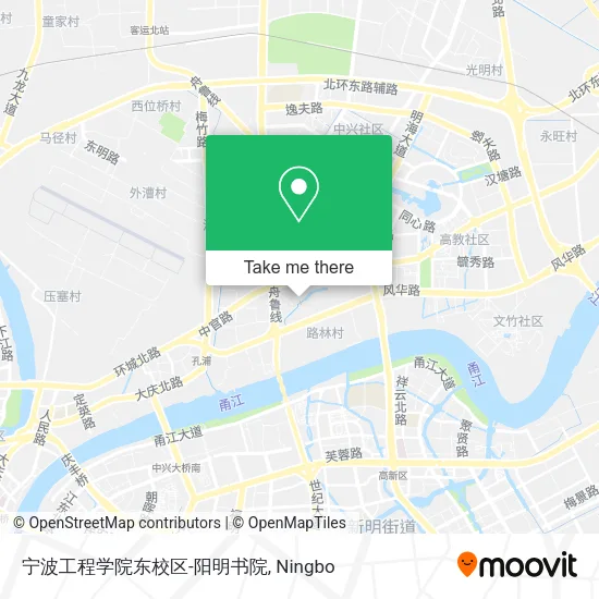 宁波工程学院东校区-阳明书院 map