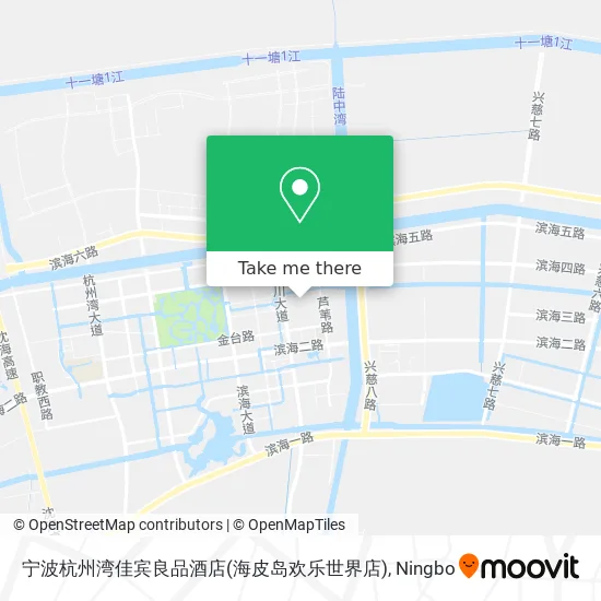 宁波杭州湾佳宾良品酒店(海皮岛欢乐世界店) map