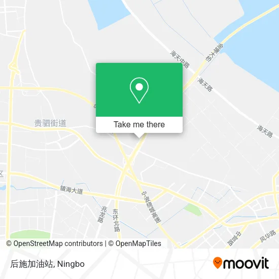 后施加油站 map