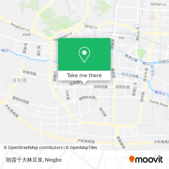 朗霞干大林豆浆 map