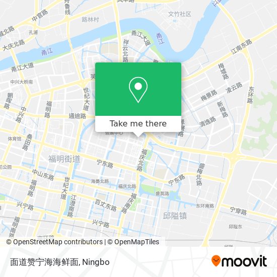 面道赞宁海海鲜面 map