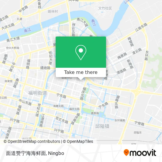 面道赞宁海海鲜面 map