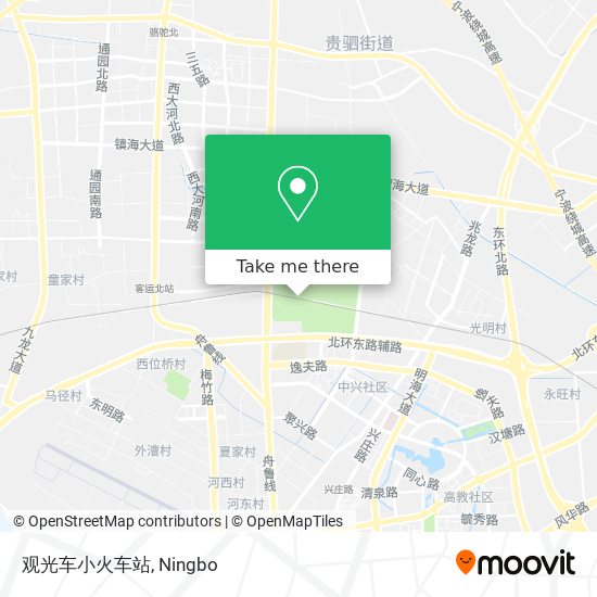 观光车小火车站 map
