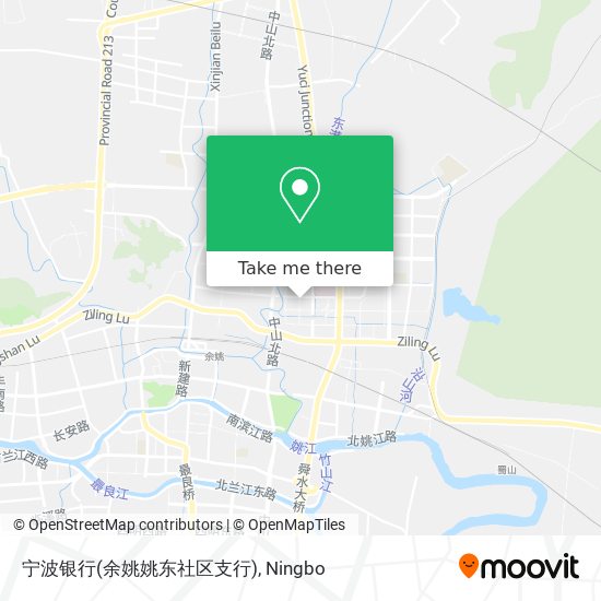 宁波银行(余姚姚东社区支行) map