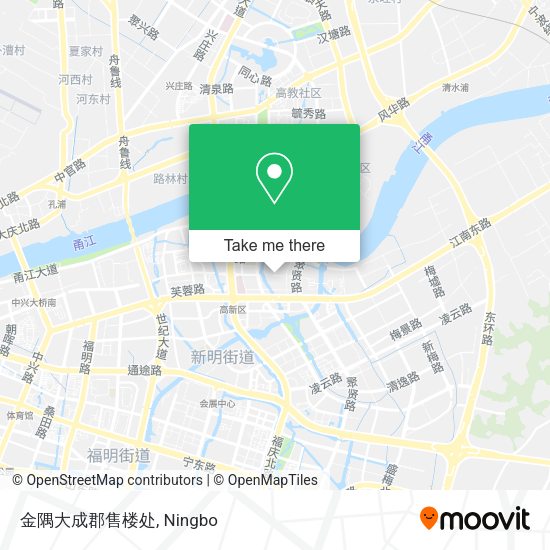 金隅大成郡售楼处 map