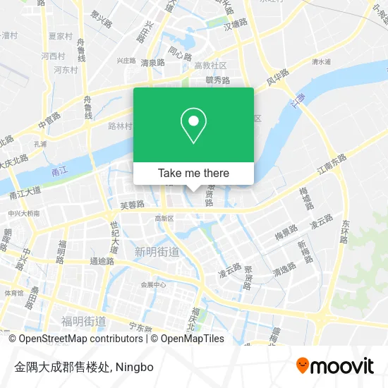 金隅大成郡售楼处 map