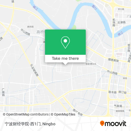 宁波财经学院-西1门 map