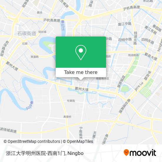 浙江大学明州医院-西南1门 map