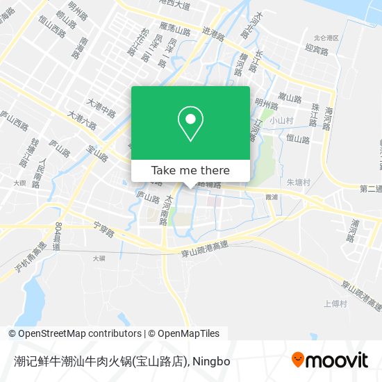 潮记鲜牛潮汕牛肉火锅(宝山路店) map