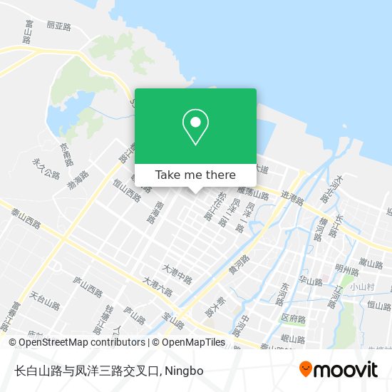 长白山路与凤洋三路交叉口 map