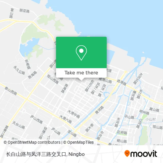 长白山路与凤洋三路交叉口 map