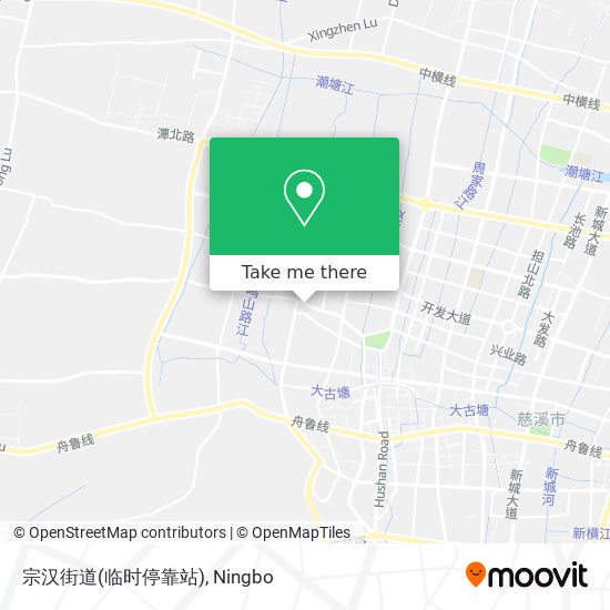 宗汉街道(临时停靠站) map