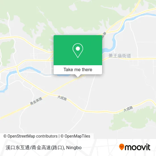 溪口东互通/甬金高速(路口) map