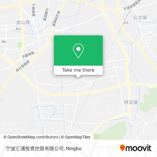 宁波汇浦投资控股有限公司 map
