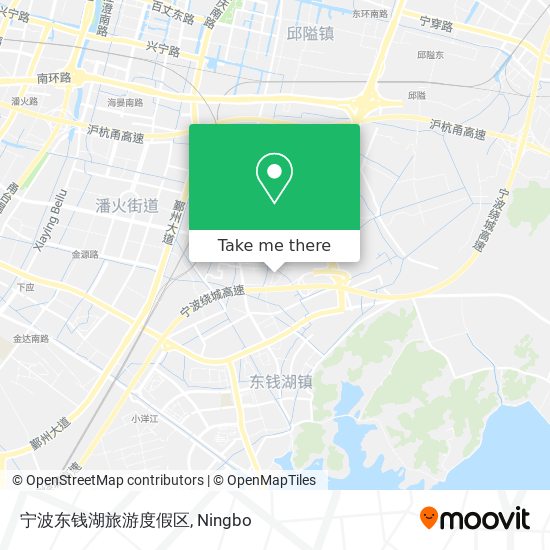 宁波东钱湖旅游度假区 map