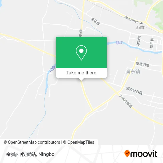 余姚西收费站 map