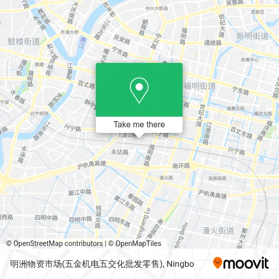 明洲物资市场(五金机电五交化批发零售) map