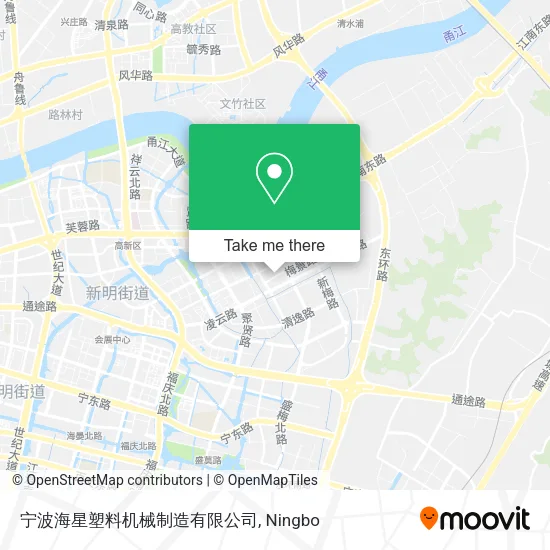宁波海星塑料机械制造有限公司 map