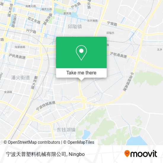 宁波天普塑料机械有限公司 map