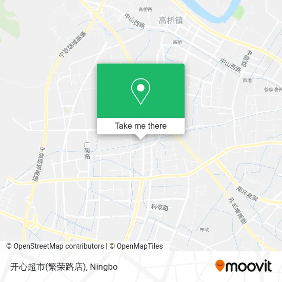 开心超市(繁荣路店) map
