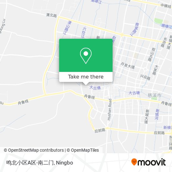 鸣北小区A区-南二门 map