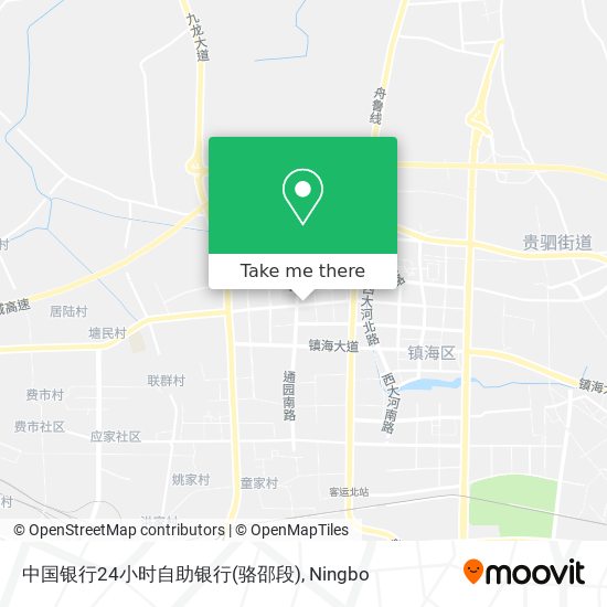 中国银行24小时自助银行(骆邵段) map