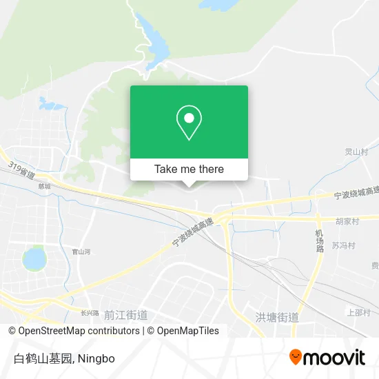 白鹤山墓园 map