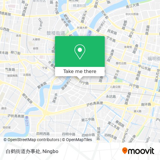 白鹤街道办事处 map