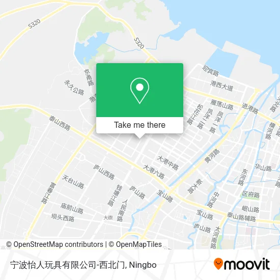 宁波怡人玩具有限公司-西北门 map