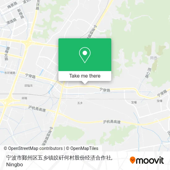 宁波市鄞州区五乡镇皎矸何村股份经济合作社 map