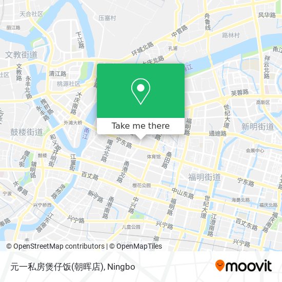 元一私房煲仔饭(朝晖店) map