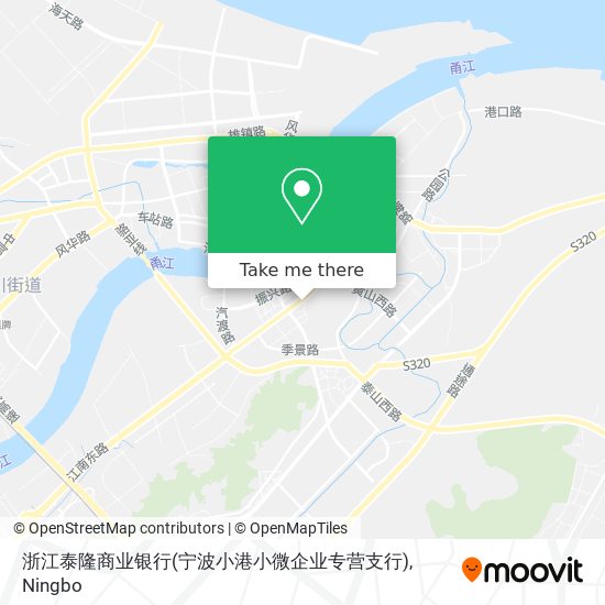 浙江泰隆商业银行(宁波小港小微企业专营支行) map