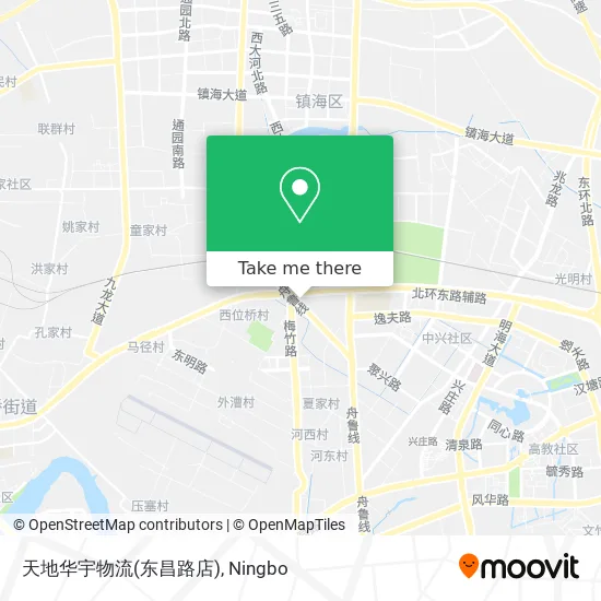 天地华宇物流(东昌路店) map