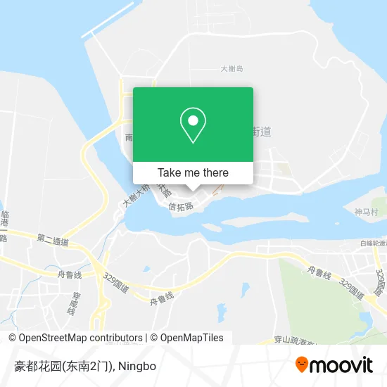 豪都花园(东南2门) map