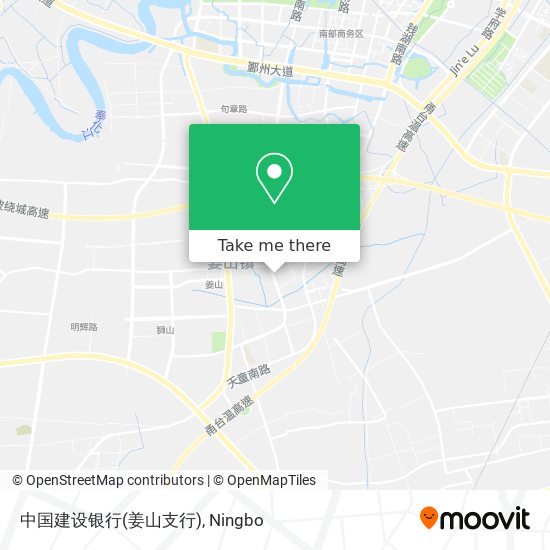 中国建设银行(姜山支行) map