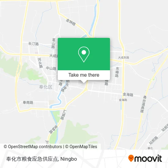 奉化市粮食应急供应点 map