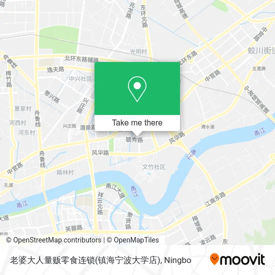 老婆大人量贩零食连锁(镇海宁波大学店) map