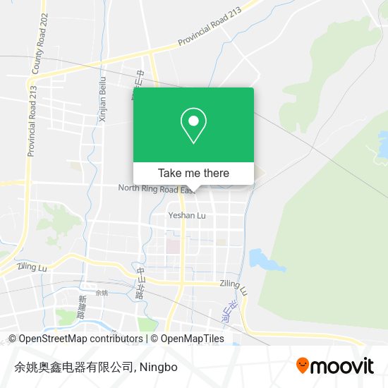 余姚奥鑫电器有限公司 map