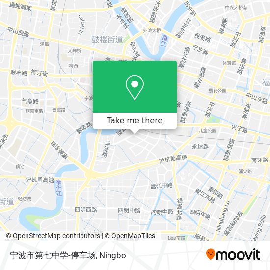 宁波市第七中学-停车场 map