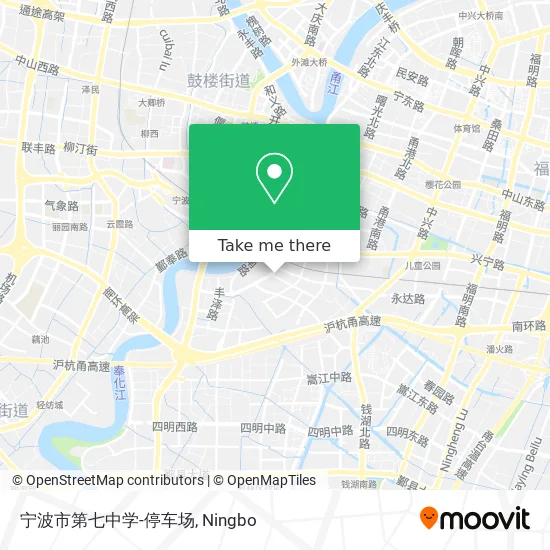 宁波市第七中学-停车场 map