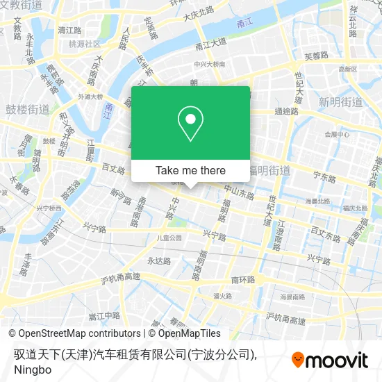驭道天下(天津)汽车租赁有限公司(宁波分公司) map