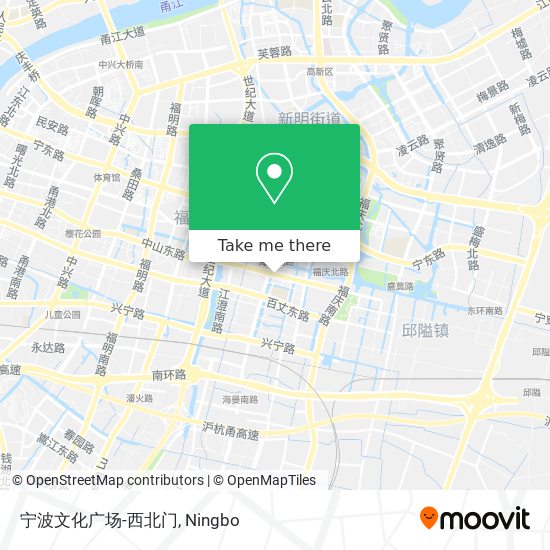 宁波文化广场-西北门 map