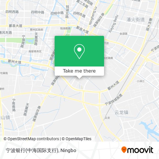 宁波银行(中海国际支行) map