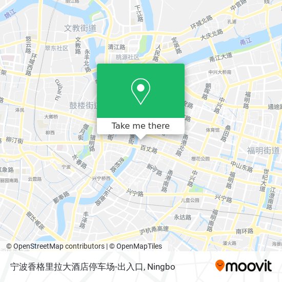 宁波香格里拉大酒店停车场-出入口 map